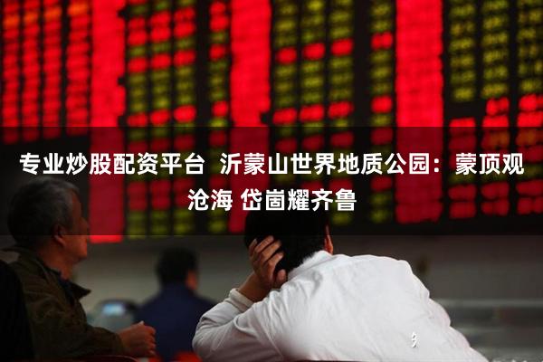 专业炒股配资平台  沂蒙山世界地质公园：蒙顶观沧海 岱崮耀齐鲁